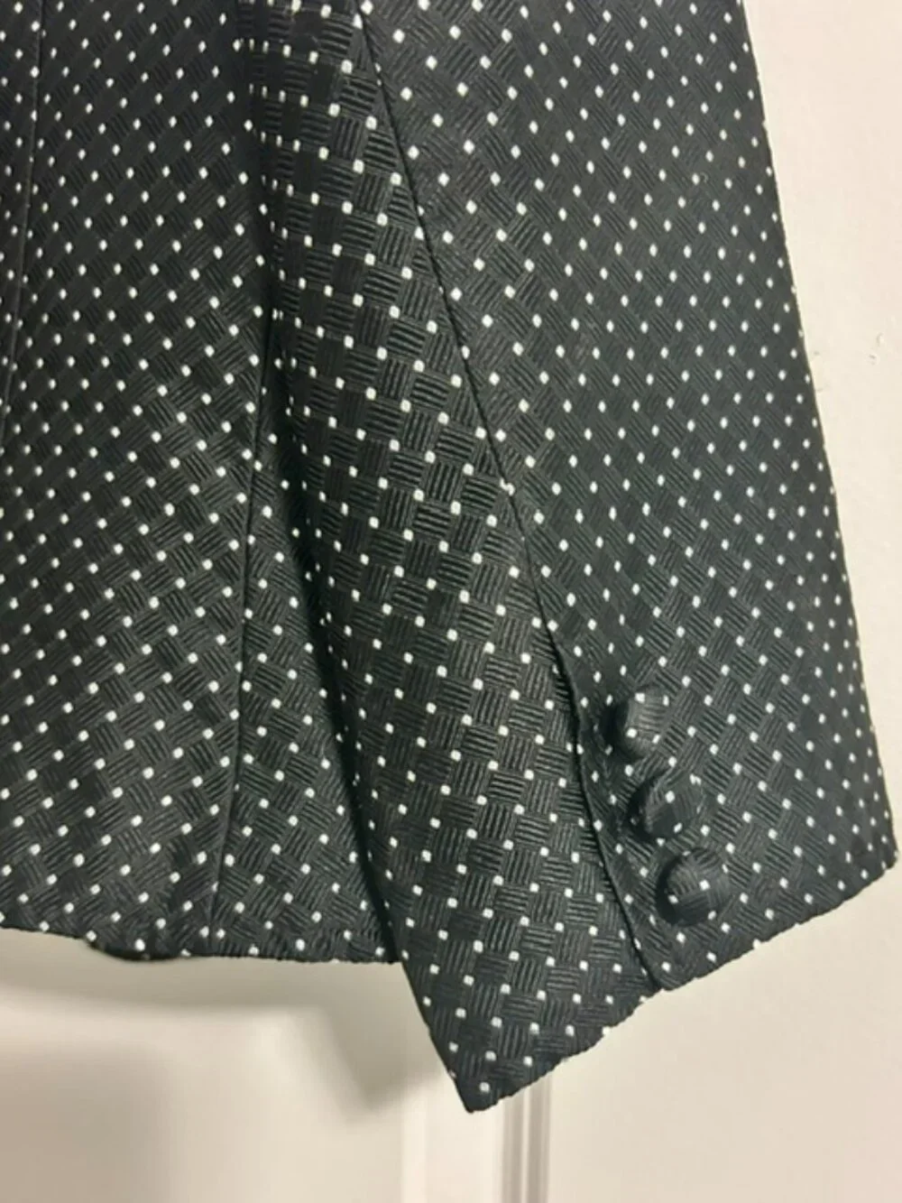 NWT Talbots Women's Black & White Polka Dot Cropped Blazer, Size 10